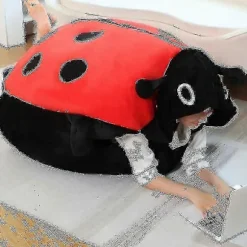 100 cm Bærbar Insekt Plyslegetøj Mariehøne Udstoppede Pude Sjov Fest Cosplay Dukke Udstoppede Bløde Plys Sovende Pude Børnegaver-lingling} 100cm