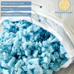 1/2 kg Hakket Memory Foam Fyldning Åndbar Bønnepose Fyldning Blød Pude Fyldning Skum Til Sofa B