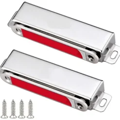 28 kg stærk magnetisk skabslågemagnet 2 stk. rustfrit stål magnetiske skabslågefangere til møbler stærk kraftig magnet til skuffer, bruser
