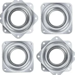 4 Pak 2 Tommer Kvadratisk Lazy Susan Drejeskive Lejer Tung Pligt Drejeskive