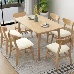6 Pak Stretch Jacquard Stolebetræk, Aftagelige og Vaskbare