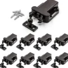 8 Pak Tryk-Lås Touch Lås Sikker Tryk Lås Tilbagefjedrende Selvlukkende Enhed Åben Fangst Lås Skuffe Skab Fangst Touch Lås Skab Soveværelse [DB]