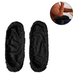 1 par / 2 stk Polyester Aftageligt Holdbart Maskinvaskbart Kontorstol Armlæn Betræk Smudsafvisende Elastisk Vandtæt Computer Swivel Stol