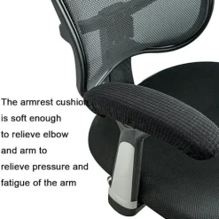 1 par / 2 stk Polyester Aftageligt Holdbart Maskinvaskbart Kontorstol Armlæn Betræk Smudsafvisende Elastisk Vandtæt Computer Swivel Stol