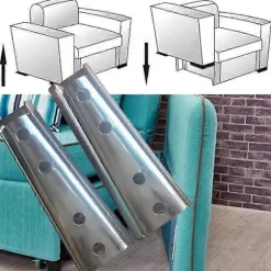 2 par 12 cm hovedgærde vægbeslag, sammenlåsende møbelkonnektor, metal sektionssofa konnektor til sofa, seng P20250110340