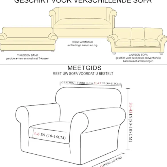 1 person (1 sofaovertræk + 1 pudebetræk) sofaovertræk, Jacquard lænestolbetræk sofaovertræk, strækbar spandex stræk sofa stolbetræk møbler Pro