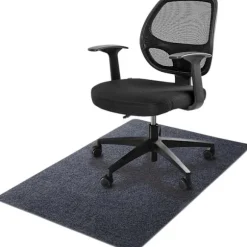【14 år】 Kontorstoleunderlag 120 * 90 cm, Sunfry kontorstoleunderlag til hårde gulve, skridsikkert gulvbeskyttelsesunderlag (120 x 90 cm, mørkegrå)