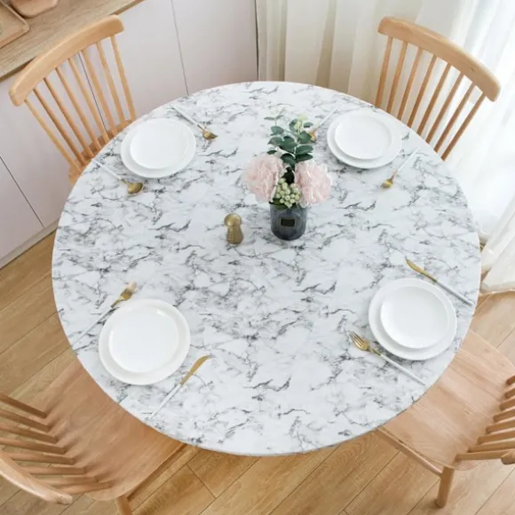 1/2/3/5 Rund Vandtæt Monteret Dug Cover med Blød Hvid 100 til 110cm White 100 to 110cm 1 Pc