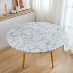 1/2/3/5 Rund Vandtæt Monteret Dug Cover med Blød Hvid 100 til 110cm White 100 to 110cm 1 Pc
