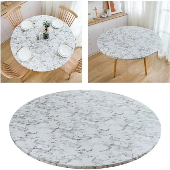 1/2/3/5 Rund Vandtæt Monteret Dug Cover med Blød Hvid 100 til 110cm White 100 to 110cm 1 Pc