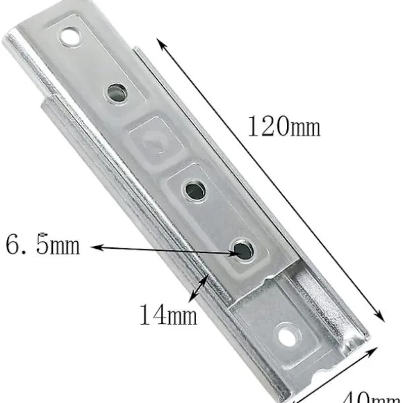4.7" Sengegavl Monteringsbeslag Panel Vægmontering Sammenlåsende Ophæng Kraftig Sofaforbinder Universal Metalforbinder (2 Par)