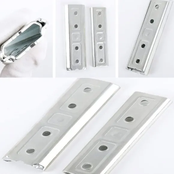 4.7" Sengegavl Monteringsbeslag Panel Vægmontering Sammenlåsende Ophæng Kraftig Sofaforbinder Universal Metalforbinder (2 Par)