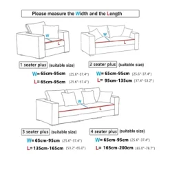 1 ST Stretch-sædesovertræk til dagligstueunderlag Beskyttelsesovertræk Elastisk printet cover Universal til alle årstider sanjiaoxing L-form