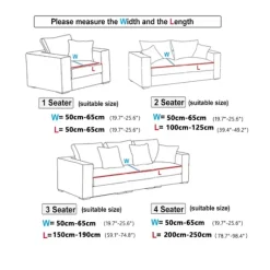 1 ST Stretch-sædesovertræk til dagligstueunderlag Beskyttelsesovertræk Elastisk printet cover Universal til alle årstider sanjiaoxing L-form