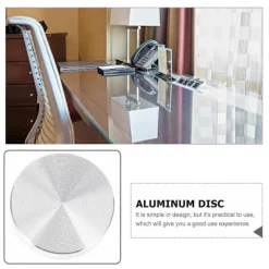6 stk. 30 mm Diameter Aluminium Legering Cirkel Skive Glasplade Adapter Til Te Borde Møbler Sofabord Kage Display Kabinet