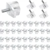 50 Stk. 3 mm Hyldeknægte Klare Støttepløkker Skabshylde Pløkker Clips Hyldestøtteholder Pløkker Til