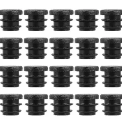 100 stk. 16 mm Runde Plastikdæksler Møbelbenspropper Blændpropper Rørprop