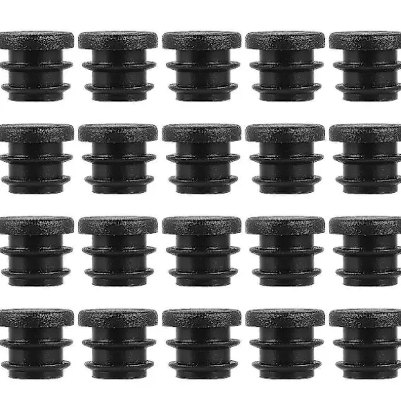 100 stk. 16 mm Runde Plastikdæksler Møbelbenspropper Blændpropper Rørprop