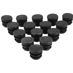 100 stk. 16 mm Runde Plastikdæksler Møbelbenspropper Blændpropper Rørprop