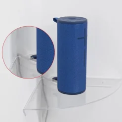 4 stk. Akryl Flydende Hjørnehylde Vægmonteret Opbevaringshylde Display Højttaler Organizer Soveværelse Køkken Opbevaringsstativ, Transparent