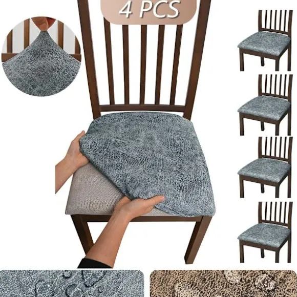 4 stk. Elastiske, vandtætte, frostede PU-skammelbetræk, støvtætte og kradsebestandige, kompatible med forskellige skammelmærker LightGrey LightGrey