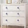 6 stk. Elegante blå og hvide porcelænsskuffeknopper - Holdbare keramiske trækhåndtag til køkken, badeværelse og kommode - Klassisk design, nem installation, ridsefast | Fyndiq