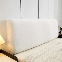 1 stk. Fløjl Sengegavl Betræk til Queen Cal King Size Strækbar Sengegavl Betræk, Tykkere Sengegavl Betræk Støvtæt Sengegavl Beskytter til Soveværelse | Fyndiq