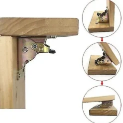 4 stk. Foldbare Bordben Forlængelsesbeslag, DIY Foldbart Arbejdsbord