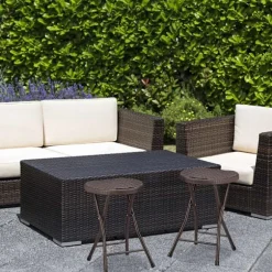 2 stk. Foldeskamler i rattan