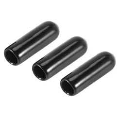 100 stk. gummi endehætter 4 mm ID PVC runde rør bolt hætte dæk skruegevind beskyttere.