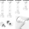 4 stk. (hvid) Anti-Shake Justerbar Gevind Senge Rammer, 42mm-110mm, Justerbar Hovedgærde Tårn til Seng, Garderobe, Sofa, Hovedgærde