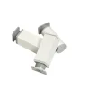4 Stk. Justerbare Møbelben, Højdejusterbare Metalbordben, Justerbare Køkkenskabsbordben, Hvid (10CM)