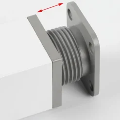 4 Stk. Justerbare Møbelben, Højdejusterbare Metalbordben, Justerbare Køkkenskabsbordben, Hvid (10CM)