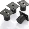 4 stk Justerbare Møbelben Sengeben Løft Møbler Aluminium Legering Ben Til Sengbund, Skab, Bord (sort, højde 50 mm)