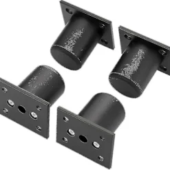4 stk Justerbare Møbelben Sengeben Løft Møbler Aluminium Legering Ben Til Sengbund, Skab, Bord (sort, højde 50 mm)