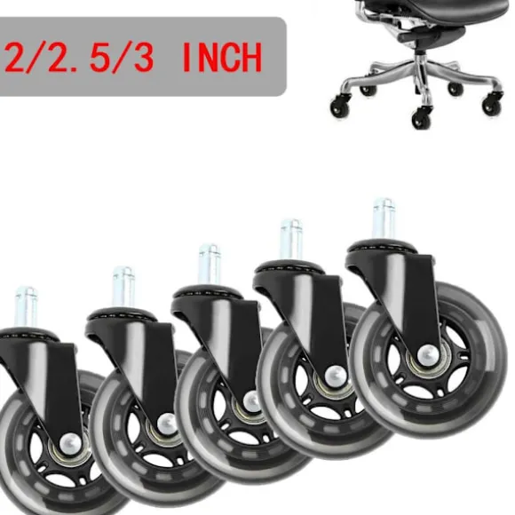 1/2 stk. Kontorstol Hjul Gummi Hjul 3 3 inch1pc
