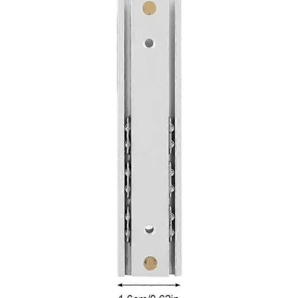 2 stk. Kraftige kugleleje skuffeskinner i aluminiumslegering, holdbare teleskopskinner, glat glide til skuffe (70 mm)
