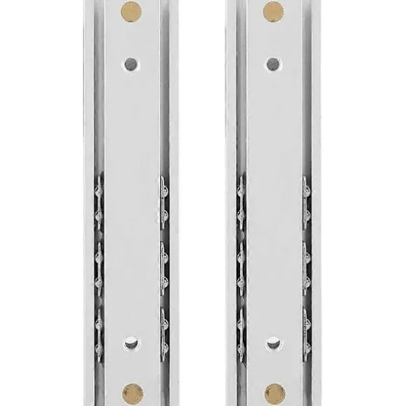 2 stk. Kraftige kugleleje skuffeskinner i aluminiumslegering, holdbare teleskopskinner, glat glide til skuffe (70 mm)