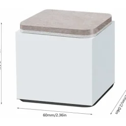 4 stk. møbelforhøjere, sengeforhøjere, sengeforhøjere, stålmøbelforhøjere, til sofaborde, skabe, sofaer, møbler, endeborde (hvid), 60X52mm