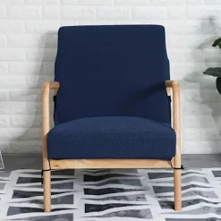 1 stk. Moderne Jacquard Vaffel Stolebetræk - Tykt Strækbart Elastisk Pasform, Maskinvaskbar Polyesterblanding, Alt-i-Et Design til Moderne Stue Ro
