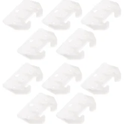 10 stk. Plastik Skuffeskinne Guider Udskiftning Møbeldele (hvid)-yezi
