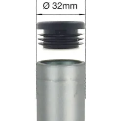 16 stk. plastikpropper til 32 mm runde bord- og stoleben (FMY)