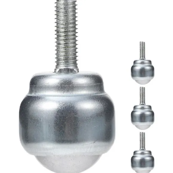 4 stk. Rullekugler Hjul Metalkugleleje Hjul Kugleoverføring Leje Rulle til Arbejdsbord Silver 3.30X1.20X1.20CM