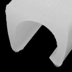 20 stk. runde plastik endestykker, Ø12 mm, U-formet, til rørformede ben på borde og stole, hvid