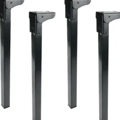 4 stk. Sammenklappelige bordben Metal Møbelben Højde 300 mm / 12 tommer Kaffebord Laptop Ben Fødder Til Boligindretning, Med Monteringsskruer, Sort Black 16 inch | Fyndiq