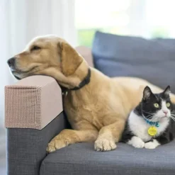 4 stk. Sofa armlæn covers Lænestol armlæn covers til hjem stue soveværelse elastisk beskyttelse