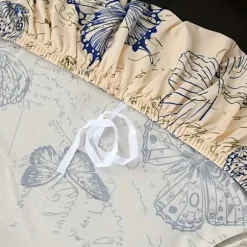1 stk. sommerfuglprint strækbart sovesofabetræk - Komfortabelt, armløst design med elastisk lukning for nem pasform, maskinvaskbart boligindretningsbeskyttelse | Fyndiq