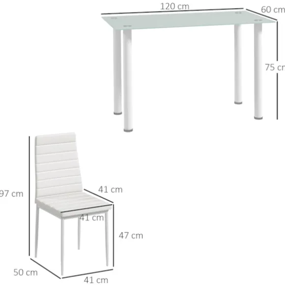 5 Stk. Spisegruppe, Spisebord Med 4 Stole, Køkkenbord Med Hærdet Glasplade, Spisestuegruppe, Stål, Sort
