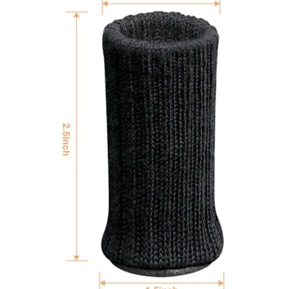 24 stk. Stole til Stole Møbelsokker Antislip Elastiske Stolebensokker, Strikkede Møbelpuder til 3"-5" Møbelbensomkreds