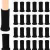 24 stk. Stolesokker til Stoleben, Møbelben, Skridsikre Puder til Passer til 1"-2" Diameter Stoleben (Sort)